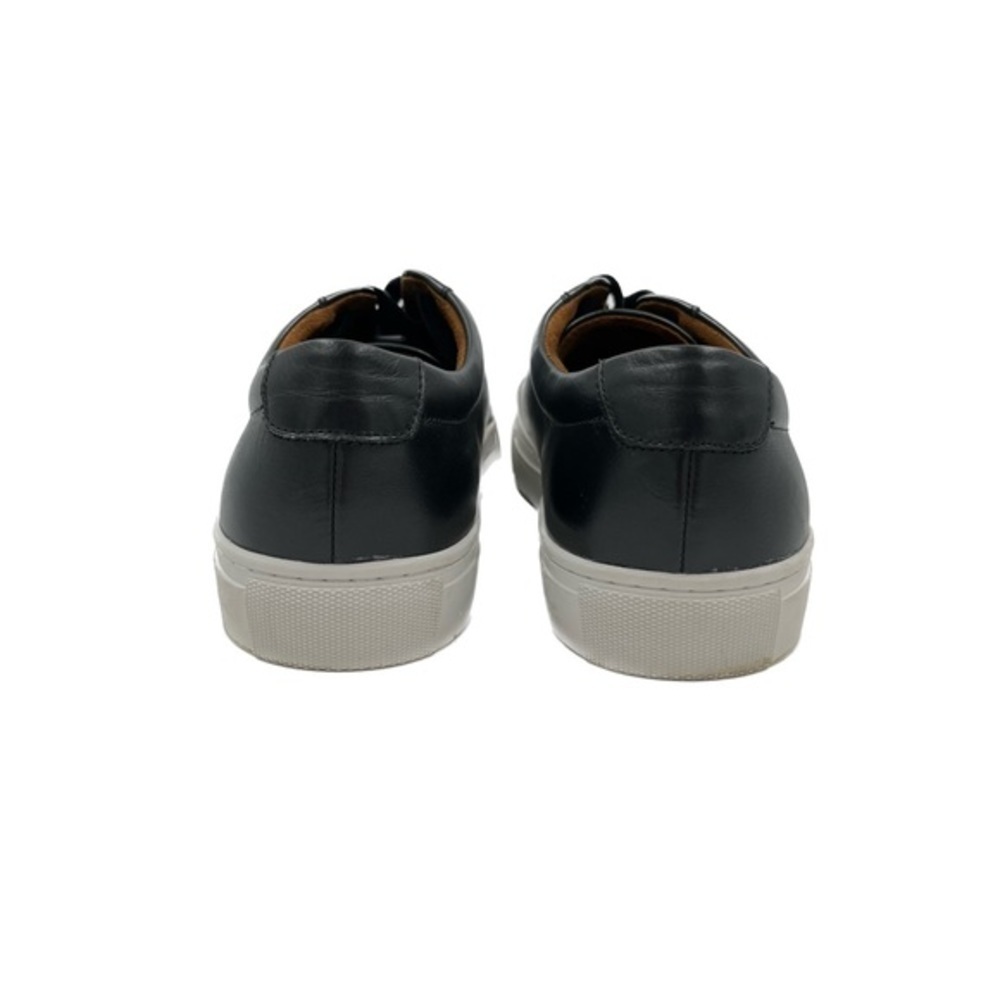 New Republic by Mark Monairy Kurt Black Leather Lace Up Trainers Size 9.5 - Picture 4 of 9